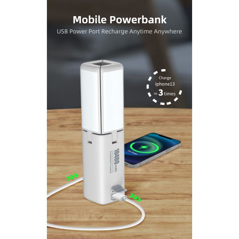 Klarus CL2 kempingová lampa 750 lúmenov s nastaviteľným uhlom starostlivosť o oči 7 osvetľovacích režimov