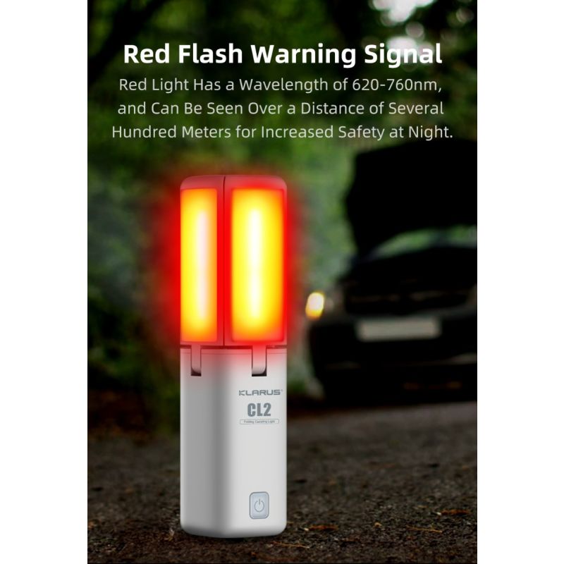 Klarus CL2 kempingová lampa 750 lúmenov s nastaviteľným uhlom starostlivosť o oči 7 osvetľovacích režimov