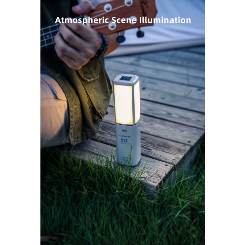 Klarus CL2 kempingová lampa 750 lúmenov s nastaviteľným uhlom starostlivosť o oči 7 osvetľovacích režimov