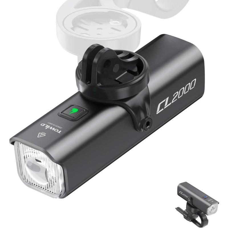 TOWILD CL2000 Super Jasné Cyklosvetlo 2000LM, Vodotesné LED pre Bezpečné Nočné Jazdenie MTB/Cesta