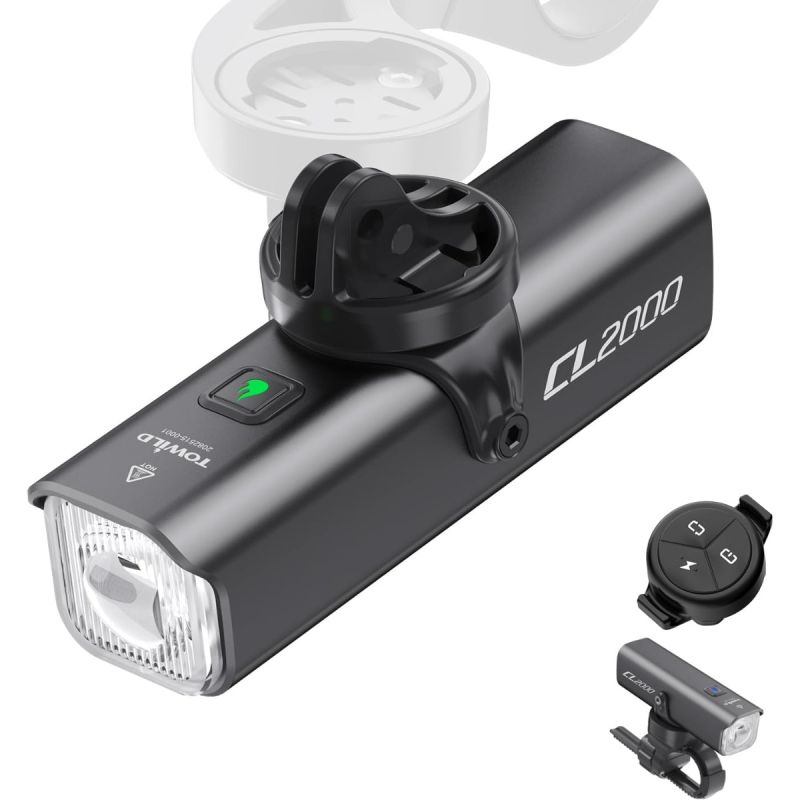 TOWILD CL2000 Super Jasné Cyklosvetlo 2000LM, Vodotesné LED pre Bezpečné Nočné Jazdenie MTB/Cesta