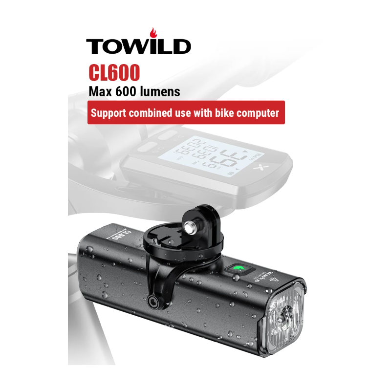 Objavte TOWILD CL600 LED svetlo na bicykel s USB dobíjateľnou batériou 2000mAh a vodotesným dizajnom