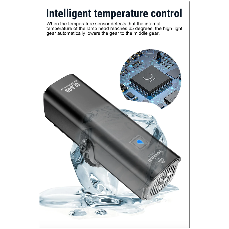 Objavte TOWILD CL600 LED svetlo na bicykel s USB dobíjateľnou batériou 2000mAh a vodotesným dizajnom