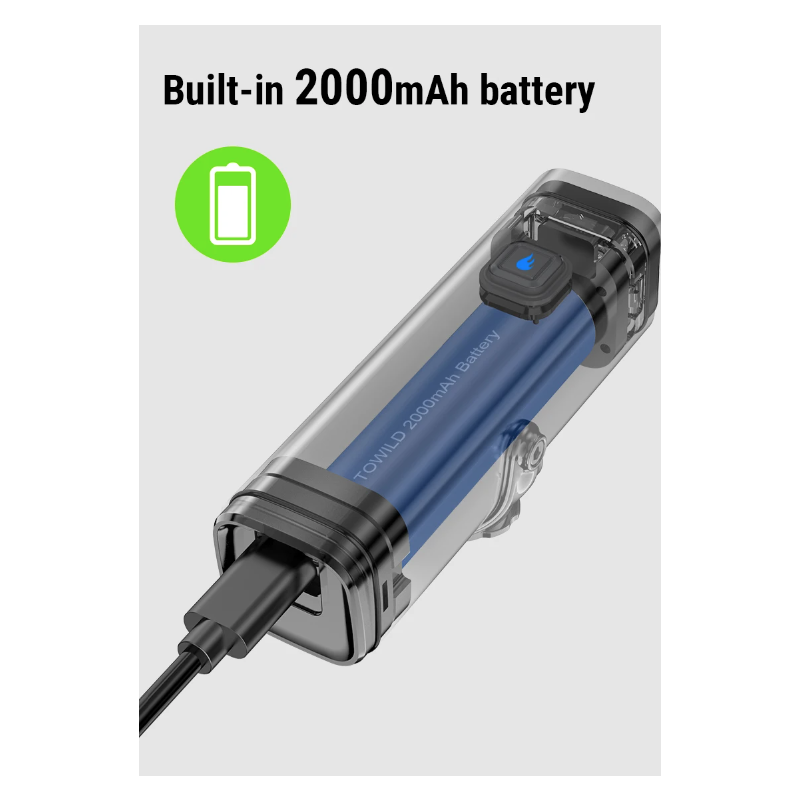 Objavte TOWILD CL600 LED svetlo na bicykel s USB dobíjateľnou batériou 2000mAh a vodotesným dizajnom