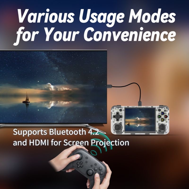 ANBERNIC RG35XX H ručná herná konzola Linux H700 IPS displej 5000 klasických hier prenosné retro hranie