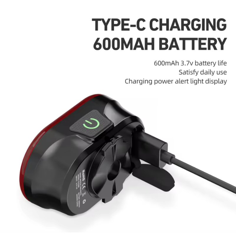 CYCLAMI CY200 zadné svetlo na bicykel s inteligentným brzdovým senzorom vysoká viditeľnosť IPX6 odolné