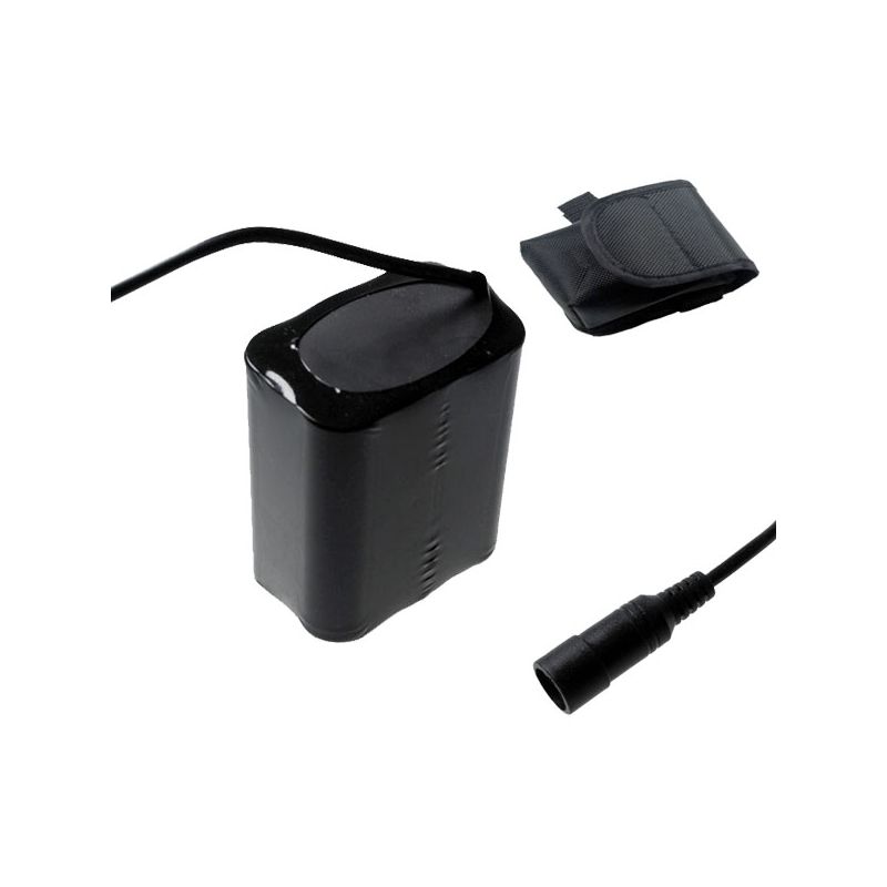 Vysokokapacitná batéria 5521 DC 13200mAh pre LED Bicycle Svetlo vodeodolná 6x18650 pre nočné jazdy UltraFire