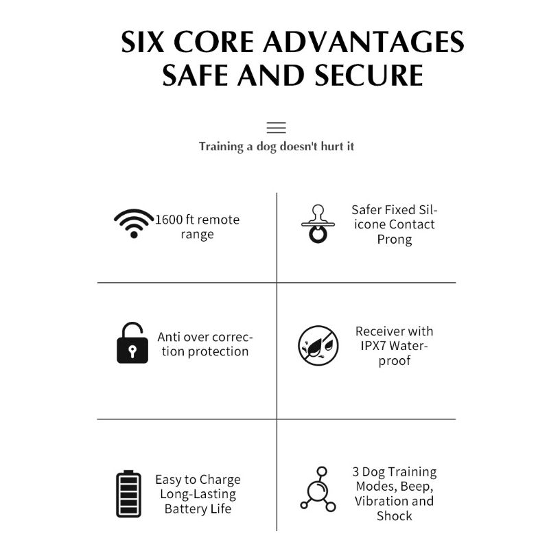 Bezdrôtový plot pre psov a diaľkový výcvikový obojok 2-v-1 Výcvik a ochrana domáceho maznáčika pre všetky veľkosti