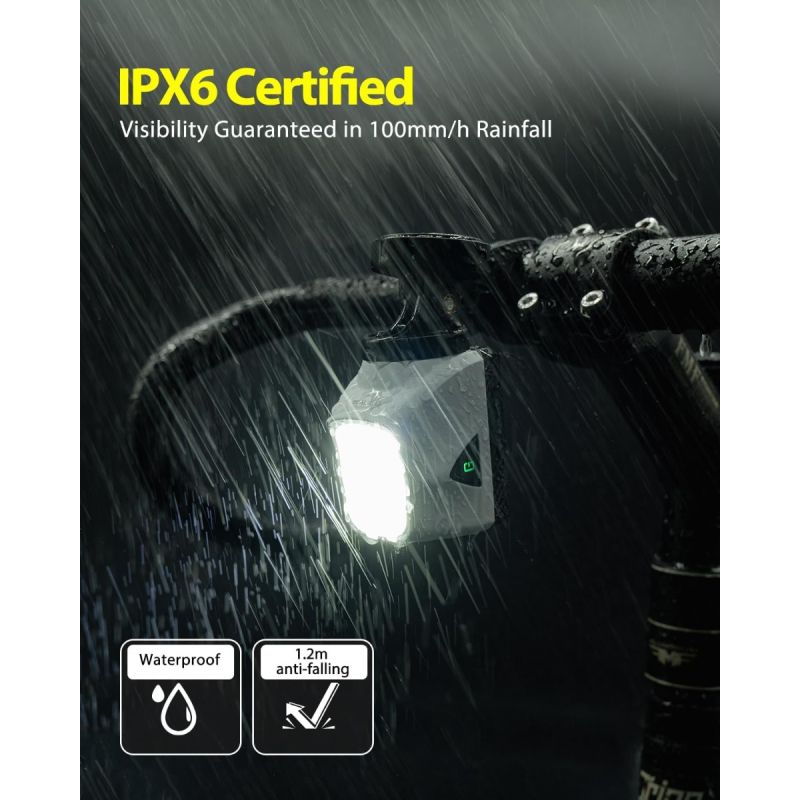 Rozžiarte noc s TOWILD DLite 1700! 1900 Lúmenov USB Nabíjateľné Svetlo na Bicykel DL1700