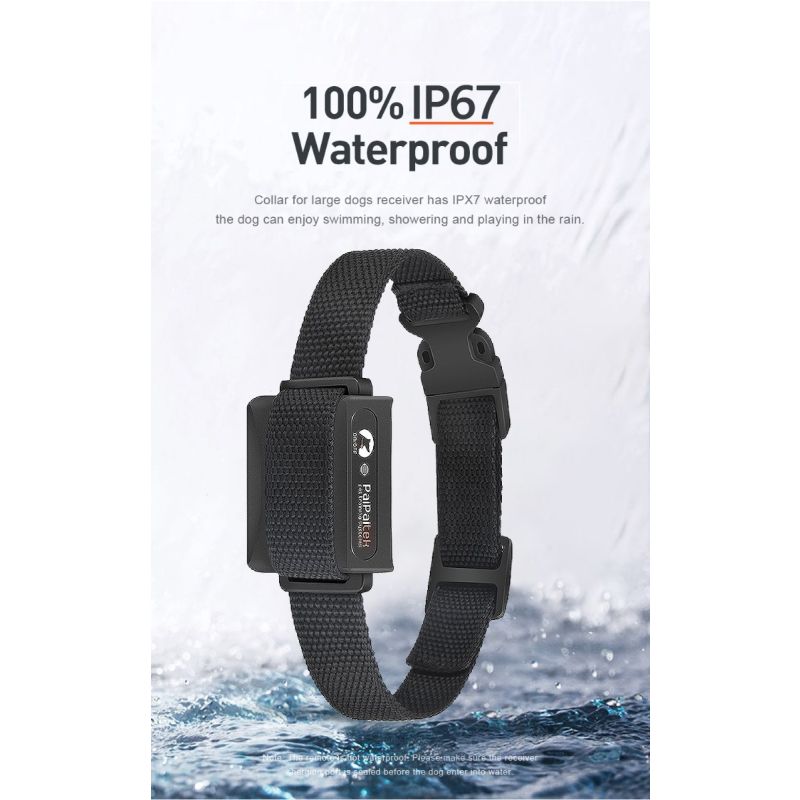 Elektrický výcvikový obojok pre psov IPX7 vodotesný nastaviteľné vibrácie statický šok diaľkové ovládanie 1000 m