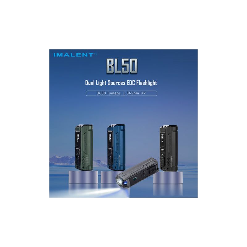 IMALENT BL50 LED baterka s 3600 lúmenmi Type-C nabíjateľná pre outdoorové dobrodružstvá a domáce opravy