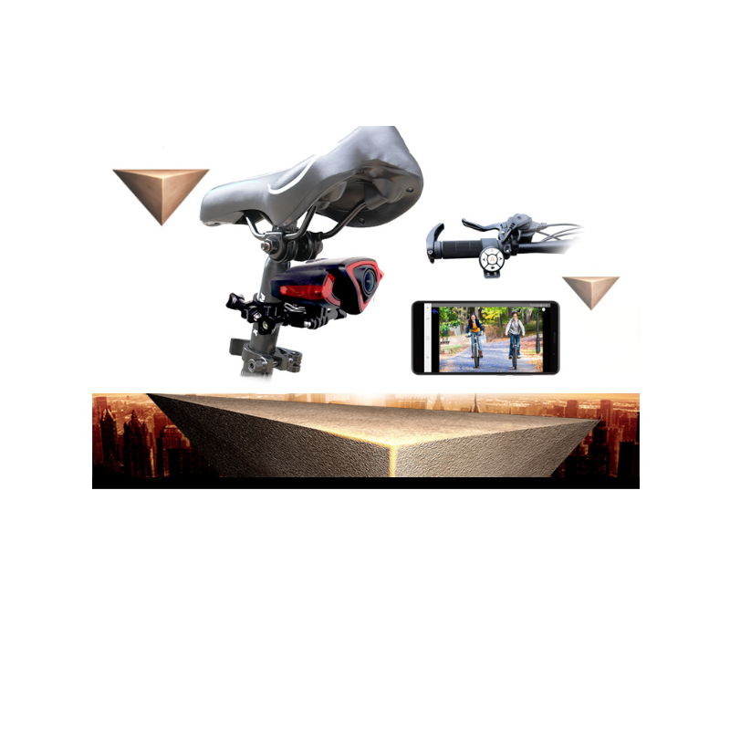Rekordér zadných svetiel 1080P kamera s inteligentným bezdrôtovým ovládaním pre bezpečnosť na bicykli