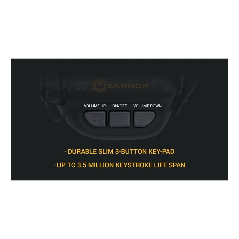 EARMOR M32 MOD1 strelecké chrániče sluchu s pokročilou ochranou a elektronickou komunikáciou na vojenské cvičenia