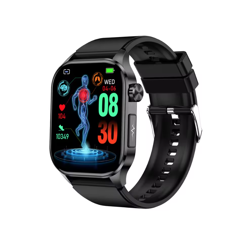 E580 inteligentné hodinky: Meranie glukózy, EKG, srdca a tlaku. IP68. Váš strážca zdravia!