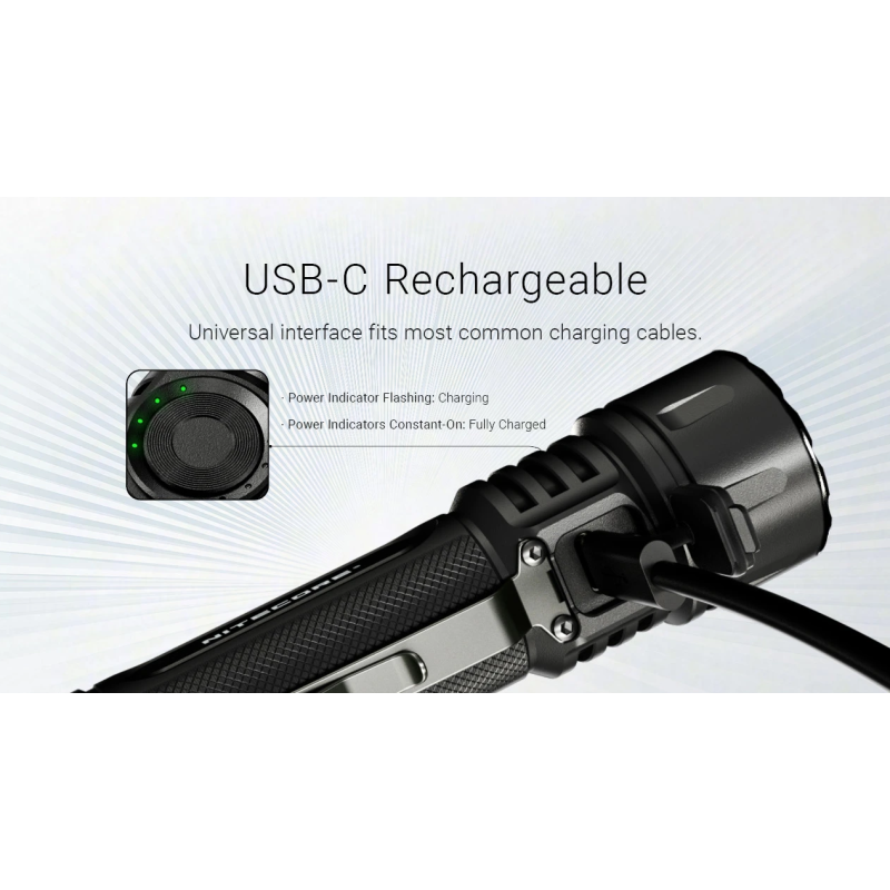 Nitecore EX7 6000lm USB-C Dobíjateľná Baterka | Výkonné LED Svietidlo pre Outdoor & Kemping