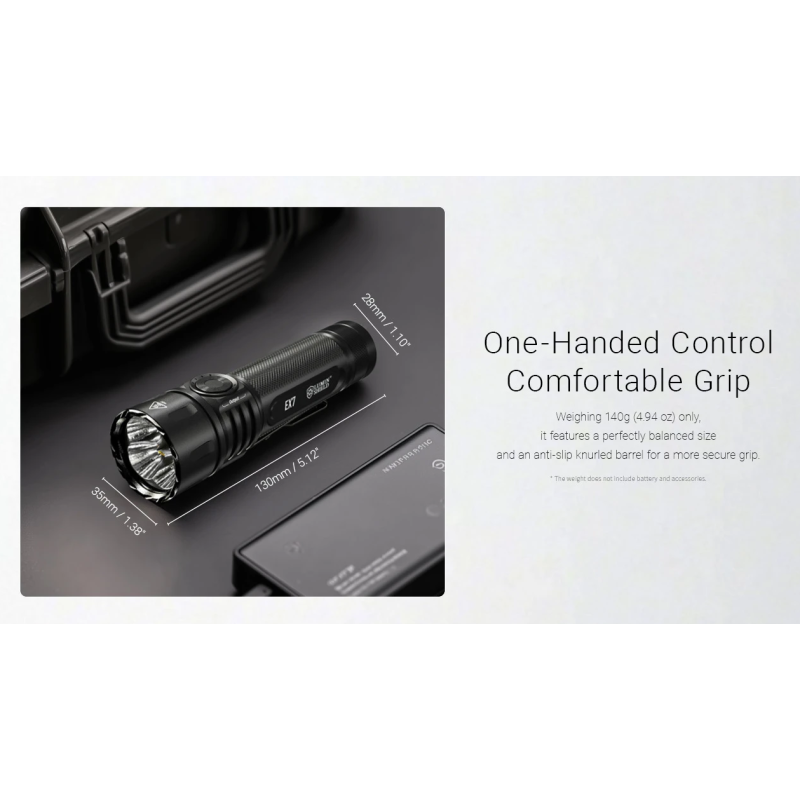 Nitecore EX7 6000lm USB-C Dobíjateľná Baterka | Výkonné LED Svietidlo pre Outdoor & Kemping