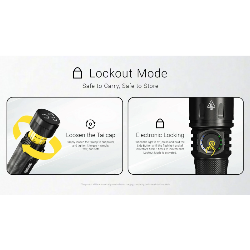 Nitecore EX7 6000lm USB-C Dobíjateľná Baterka | Výkonné LED Svietidlo pre Outdoor & Kemping