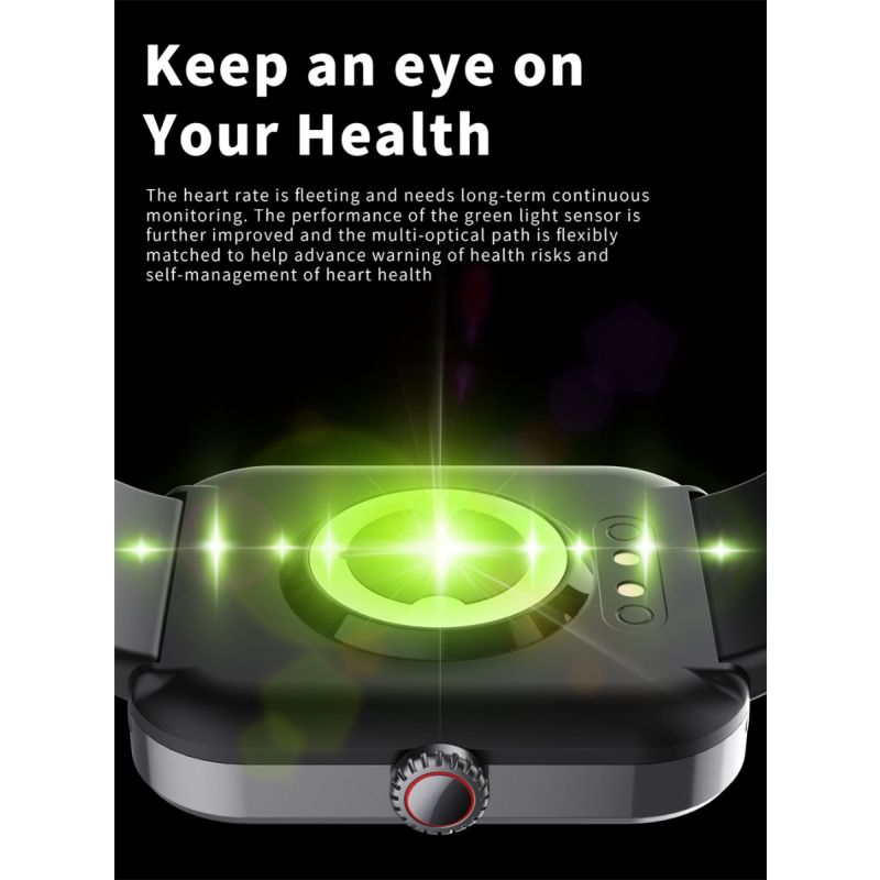 F57L Smart hodinky: Meranie Krvnej Glukózy, Tlaku, Srdcovej Frekvencie. 1.91