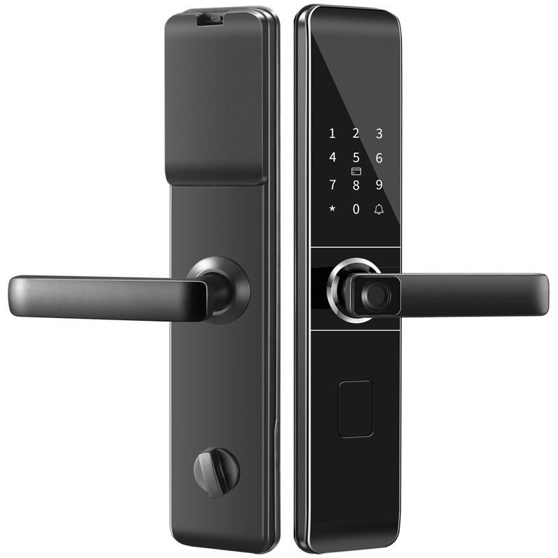 Objavte elektronický inteligentný zámok s biometrickým zámkom na odtlačky prstov a elegantným dizajnom pre bezpečný vstup