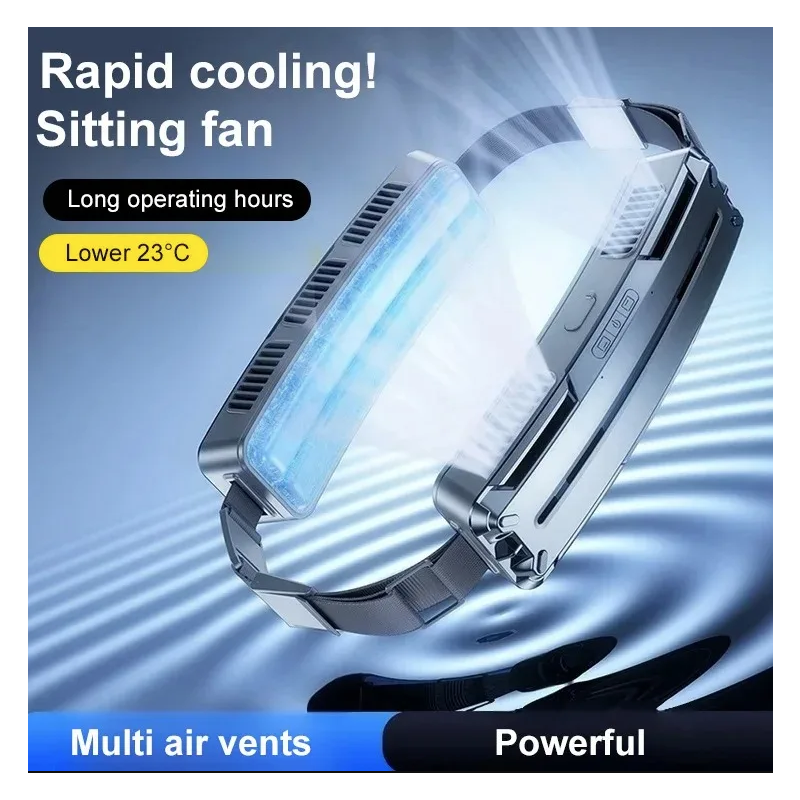 Objavte ľadový pásový ventilátor pre vonkajšie športy ľahký prenosný chladiaci doplnok na kempovanie a cestovanie