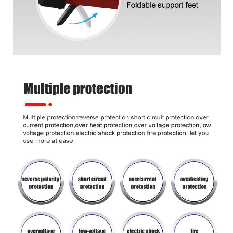 Prenosná nabíjačka autobatérií FOXSUR 20A pre 12V 24V motocyklové AGM LiFePO4 batérie s 7-stupňovým nabíjaním