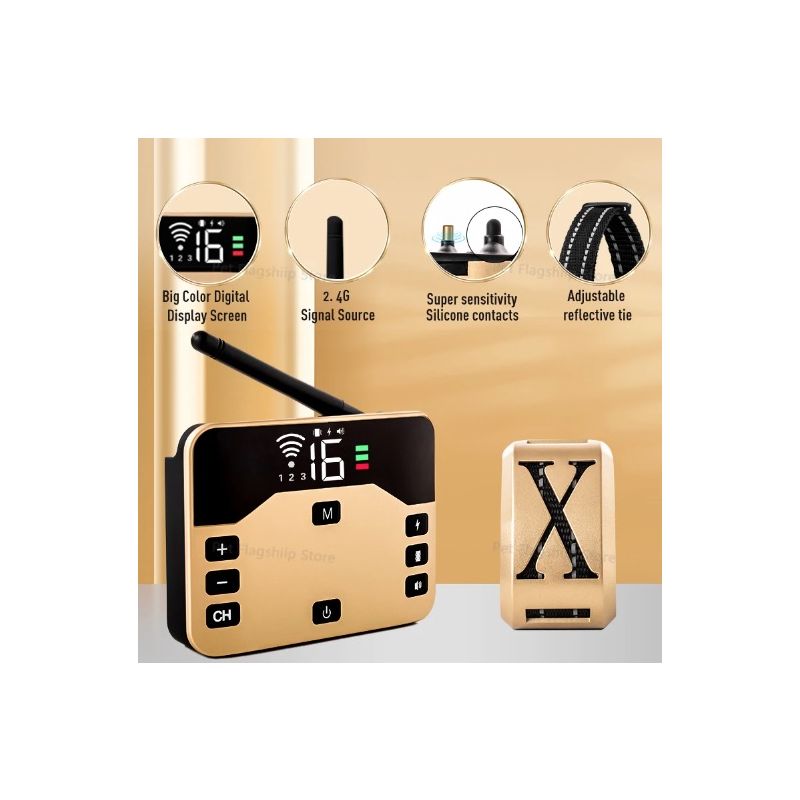 Bezdrôtový Elektronický Ohradník 2-v-1 Elektrický Obojok na Výcvik Psov Pohodlný Dizajn pre Bezpečné Zvieratá