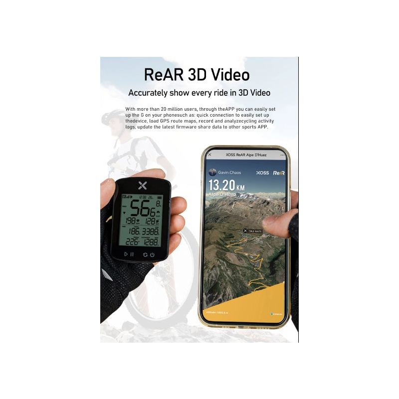 Objavte XOSS G+ G2 cyklistický počítač GPS generácia s vlastným zobrazením a sledovaním cyklistických metrík