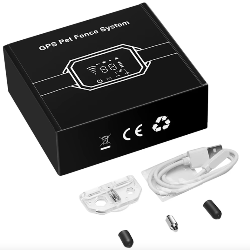Bezdrôtový GPS ohradník pre psov vibračný dosah 100-3300 stôp bezpečnosť psa a kontrola hraníc bez drôtov