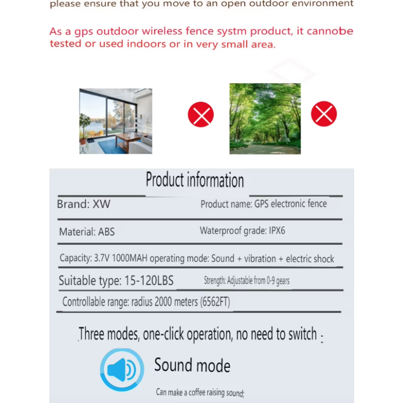 Inovatívny GPS bezdrôtový systém pre psov s OLED obrazovkou bezpečný pre veľké plochy ľahká inštalácia