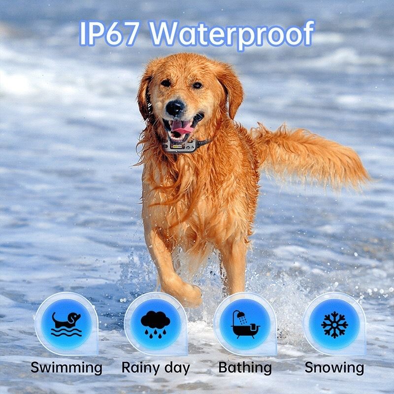 GPS Bezdrôtový Plot pre Psov, Dobíjací Obojok proti Štekaniu, Vodotesný Systém pre Psov 15-120 libier