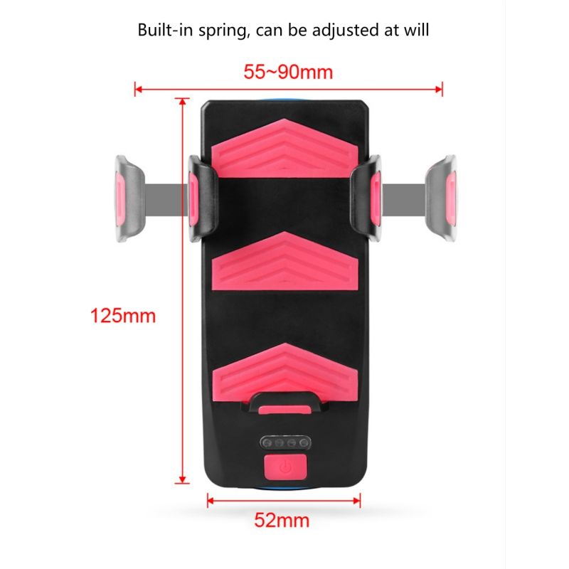 Bicykel svetlo 4 v 1 s 800 lumenmi LED klaksón držiak na telefón power bank cyklistické doplnky nabíjateľné