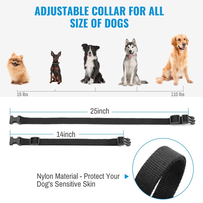 Petrainer 998D výcvikový obojok pre psov vodotesný šokový obojok s LCD displejom a diaľkovým ovládaním