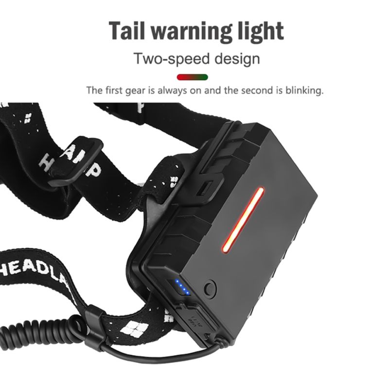 Svetlomet XHP70 8000LM USB nabíjateľný IPX5 vodotesný pre rybolov a kemping s 18650 batériou a režimami svetla