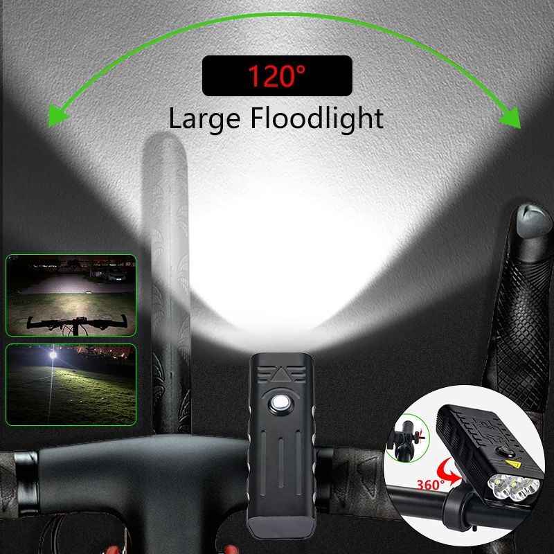 TK5 Predné svetlá na nočné jazdenie 5x T6 5000 lumenov USB nabíjateľné hliníková zliatina viacero režimov