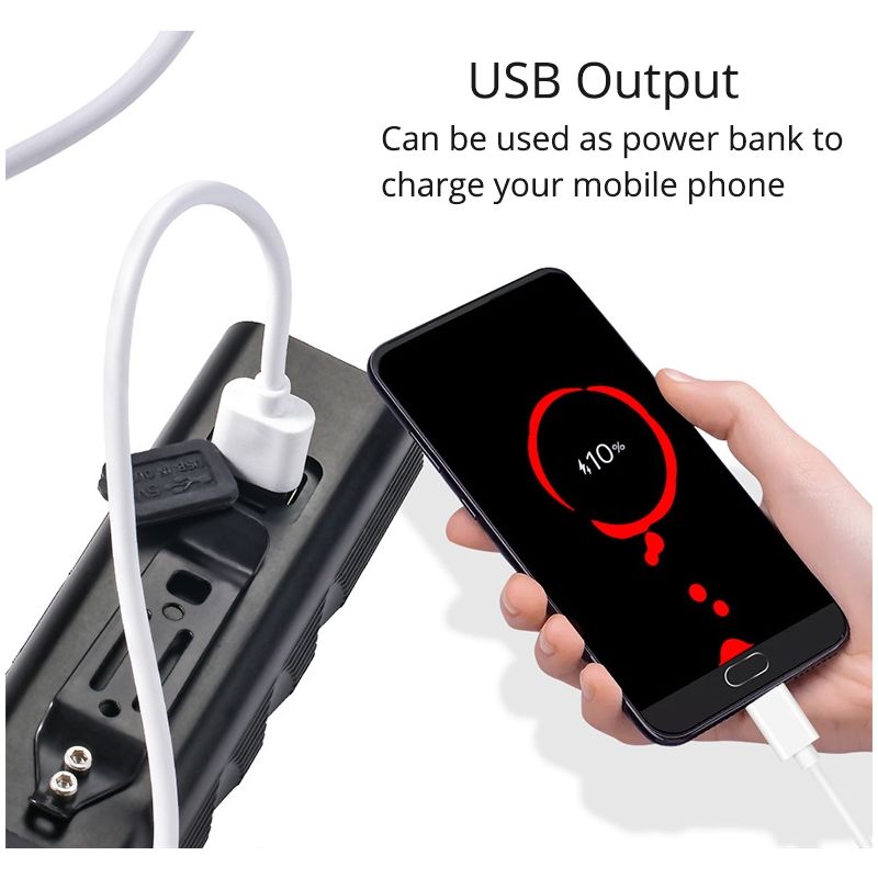 TK5 Predné svetlá na nočné jazdenie 5x T6 5000 lumenov USB nabíjateľné hliníková zliatina viacero režimov