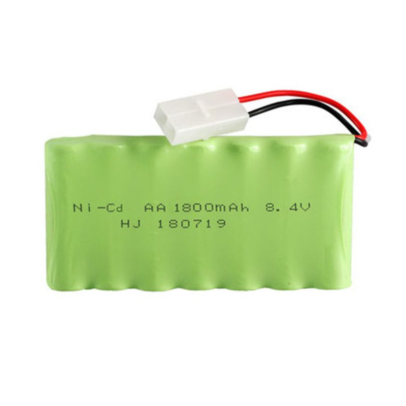 Ni-MH AA 8.4V 1800mAh RC batéria, výkonná nabíjateľná batéria pre RC modely s dlhou výdržou