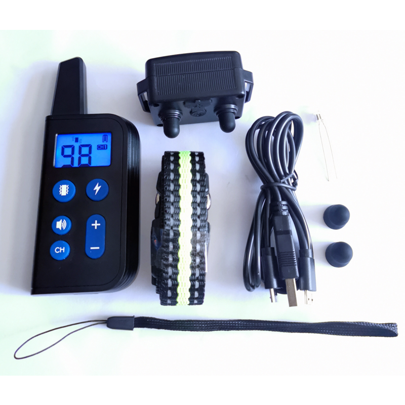 2020 Nový elektrický výcvik psov nabíjateľný golier 1000m dosah vodotesný priateľský k domácim zvieratám