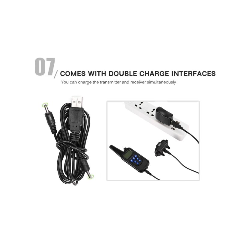 800m Elektrický Golier pre Psov s LCD Displejom a Vodotesným Dizajnom Nastaviteľné Tréningové Úrovne