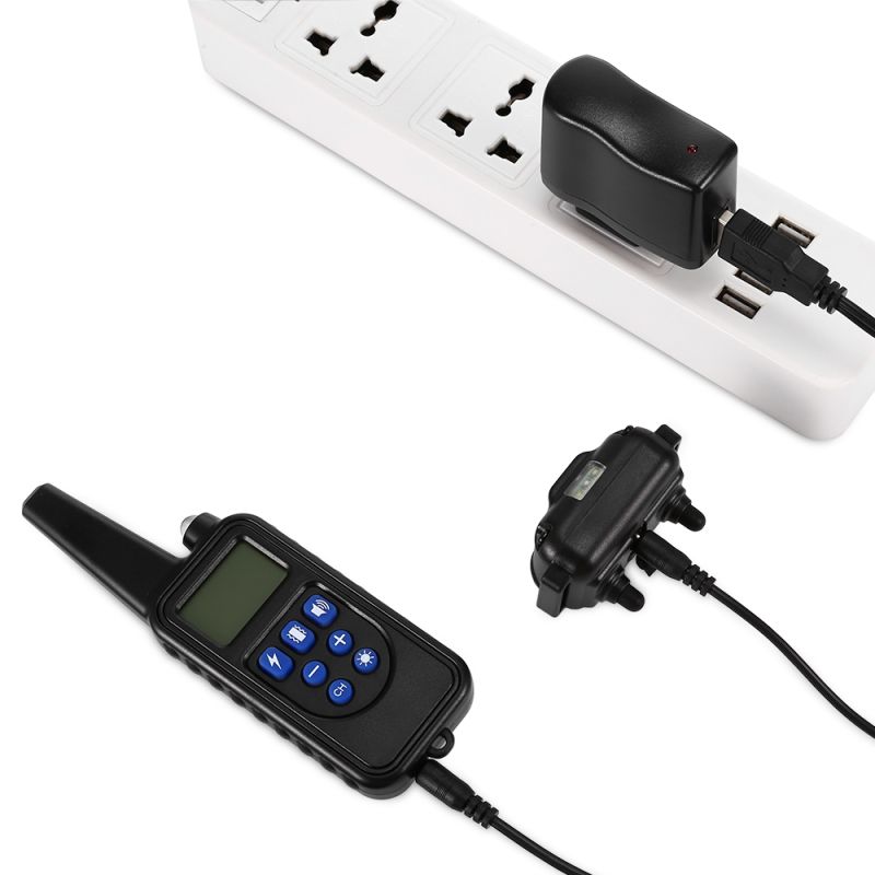 800m Elektrický Golier pre Psov s LCD Displejom a Vodotesným Dizajnom Nastaviteľné Tréningové Úrovne