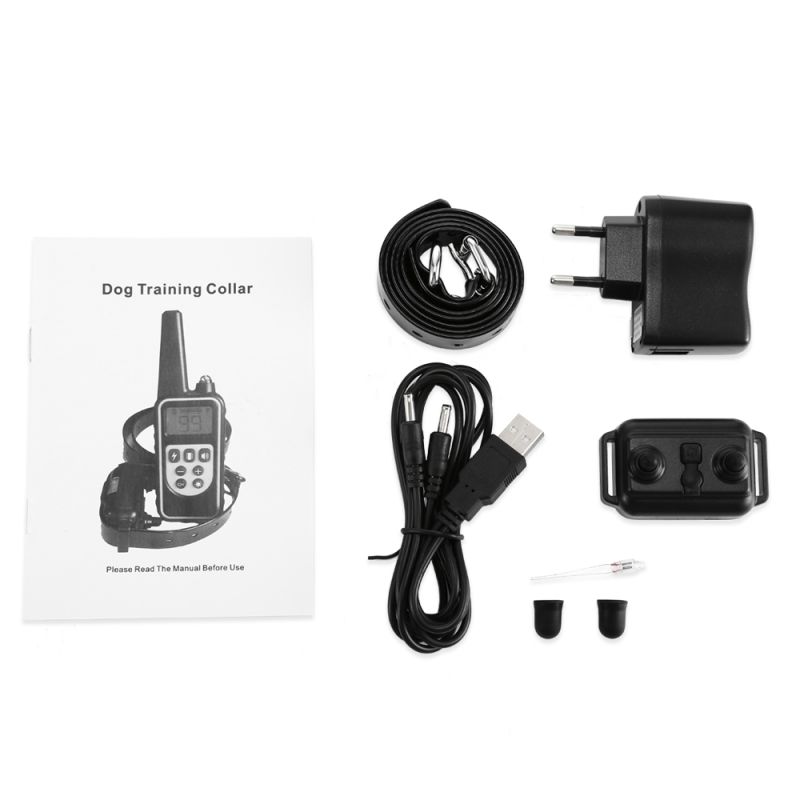 800m Elektrický Golier pre Psov s LCD Displejom a Vodotesným Dizajnom Nastaviteľné Tréningové Úrovne