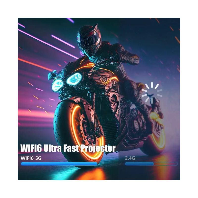 HY320 Android 11 projektor 4K 1080P 390 ANSI lúmenov pre živé zobrazenie a domácu zábavu Dual Wifi6 BT5.0