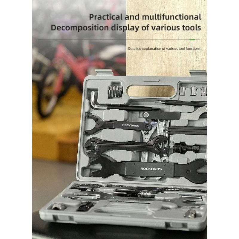 ROCKBROS profesionálne cyklistické náradie odolná multifunkčná sada na opravu bicykla z uhlíkovej ocele