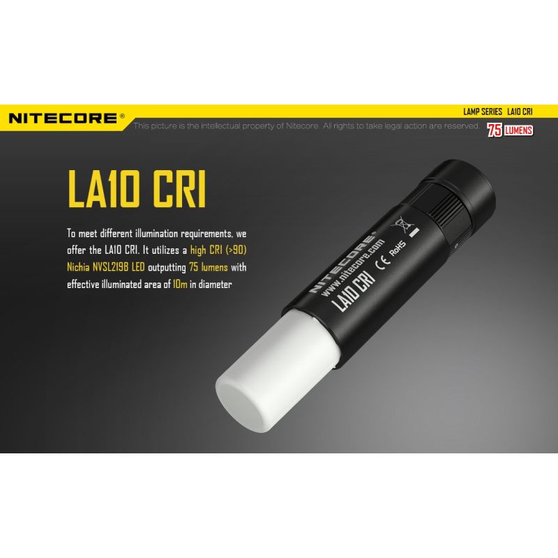 NITECORE LA10 kompaktná mini baterka EDC 135 lúmenov dizajn balzamu na pery ideálna na camping a každodenné nosenie
