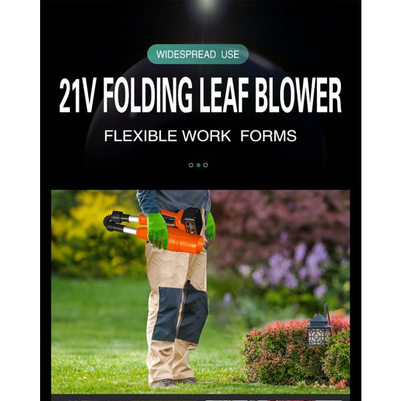 Ručný Výkonný Fúkač Lístia/Snehu, Bezdrôtový, Skladací, 6800 ot./min, Záhradný!