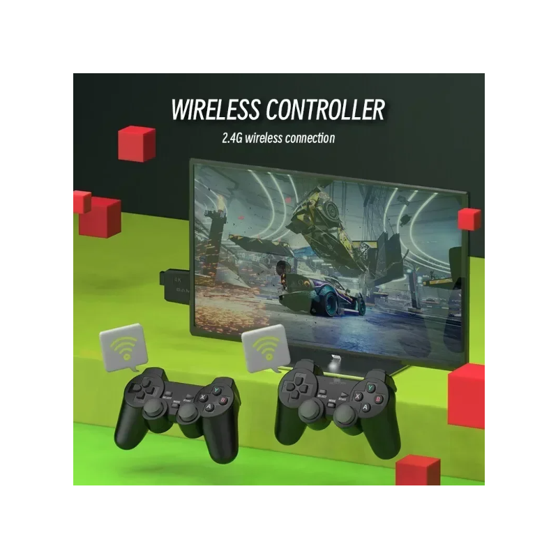 Nová M8 herná konzola Game Stick s bezdrôtovým ovládačom 4K retro hranie rozsiahla herná knižnica 10000 hier