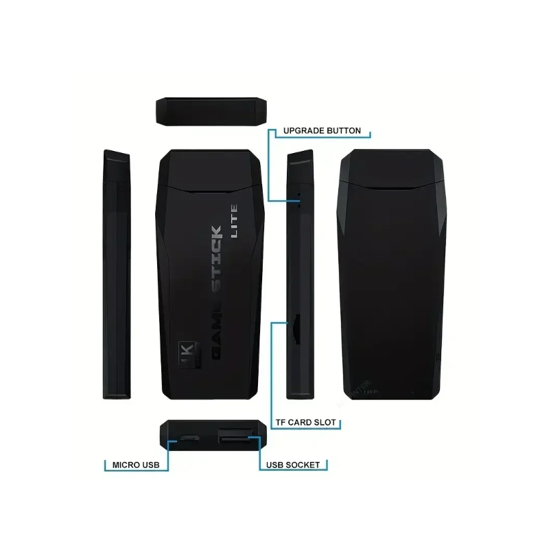 Nová M8 herná konzola Game Stick s bezdrôtovým ovládačom 4K retro hranie rozsiahla herná knižnica 10000 hier