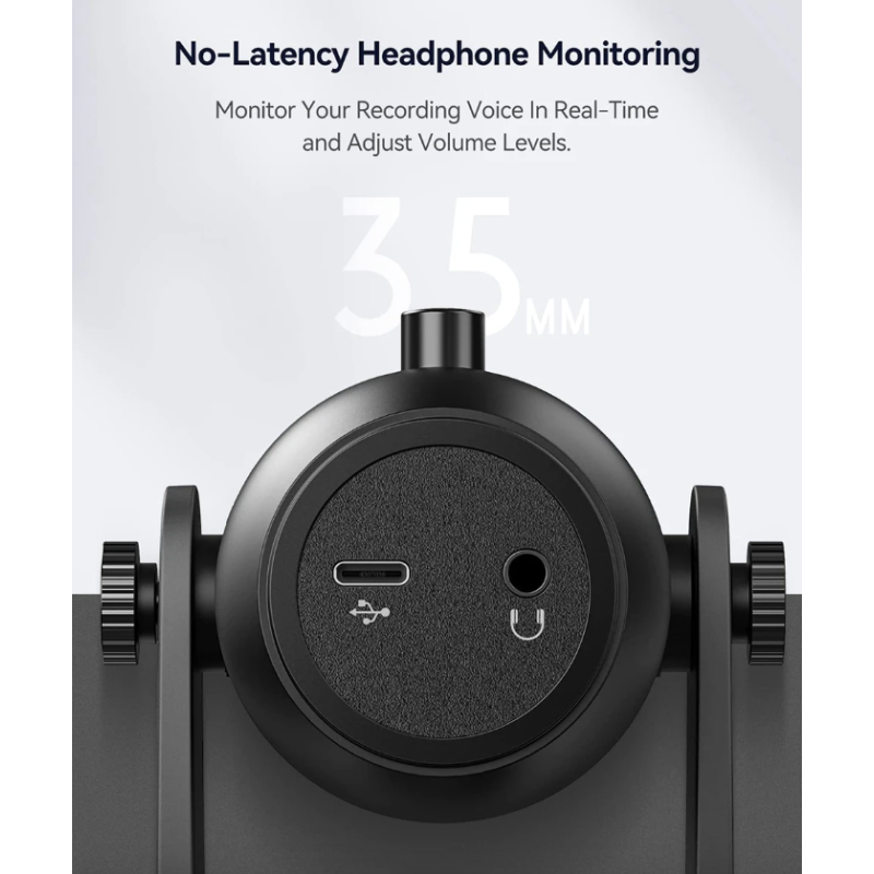 MU900PRO RGB USB mikrofón profesionálny kardioidný s dynamickým RGB osvetlením na podcasting a streamovanie