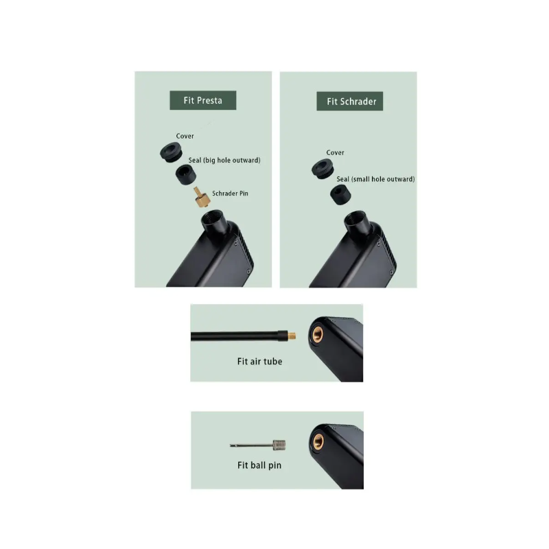 Mini elektrická vzduchová pumpa bezdrôtový dizajn prenosná cyklistická hustilka ventil Presta Schrader ľahká