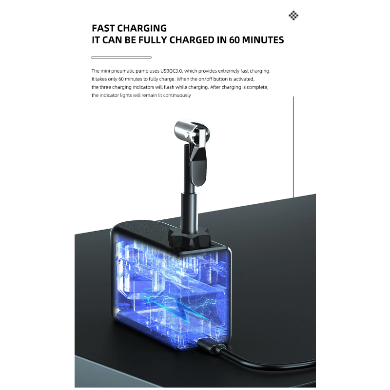 Prenosná elektrická pumpa z hliníkovej zliatiny kompaktná cyklistická pumpa s vysoko presným snímačom tlaku