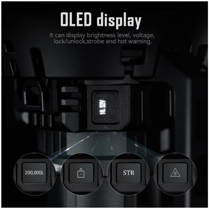 IMALENT MS32 200000 lúmenov vysokovýkonná LED baterka robustná odolnosť vonkajšie dobrodružné osvetlenie